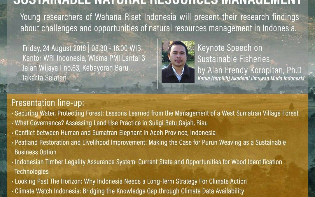 Public Discussion: Sustainable Natural Resources Management