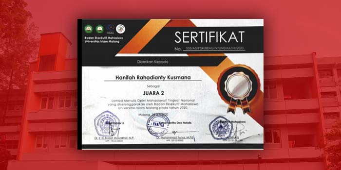 Mahasiswi HI Unpar Raih Juara 2 Dalam Lomba Opini Tingkat Nasional